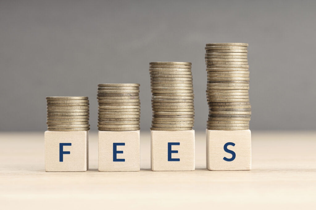 Fees increasing concept