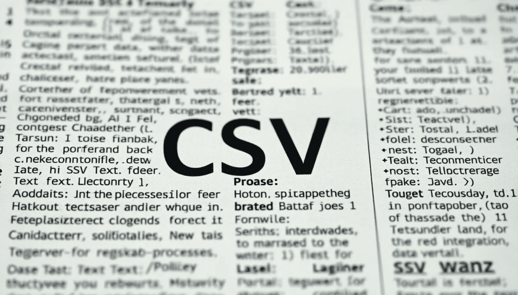 Hvad er en CSV-fil? - Illustration