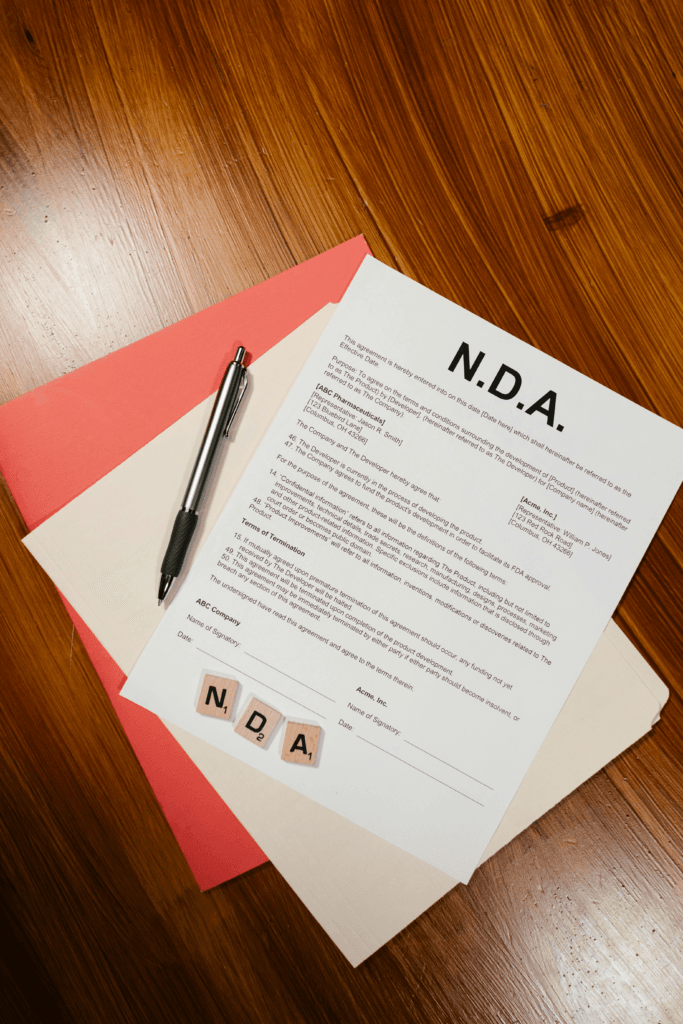 Non-disclosure agreement (NDA) - Illustration