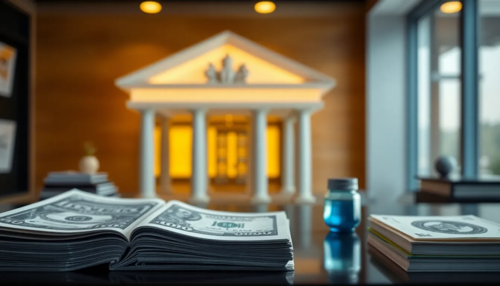 Virksomhedskonto hos banken - Illustration